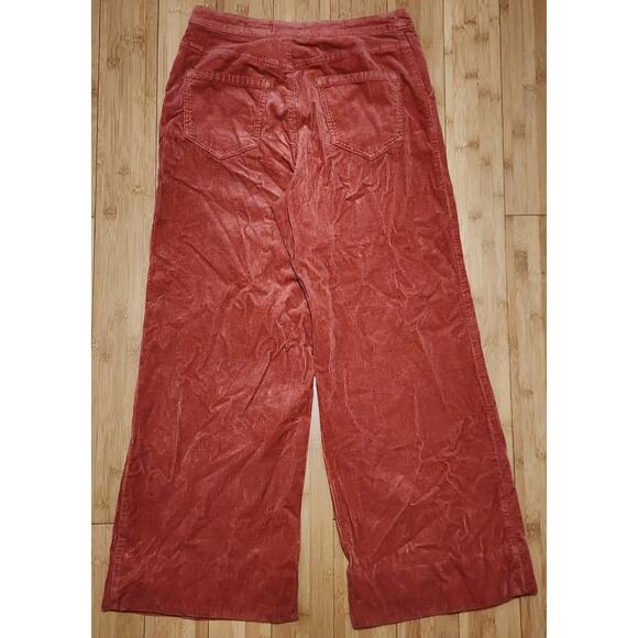 Anthropologie Pilcro and the Letterpress Orange Corduroy Wide Legs Pant Size 29 - Picture 10 of 10